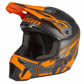Шлем / F3 Carbon Pro Helmet ECE LG Ascent Asphalt - Strike Orange