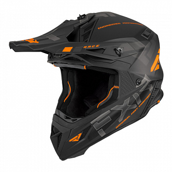 Шлем FXR HELIUM RACE DIV W/ AUTO BUCKLE (Black/Orange, M)