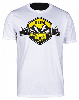 Футболка/Klim/Backcounty Edition SS T/White - Yellow/XL/